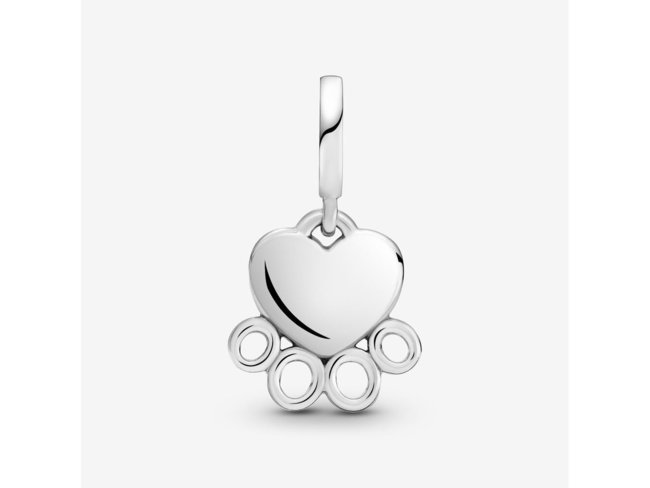Pandora | Charm | Coeur & Empreinte de Pattes | 799360C00 Pandora | Charm | Coeur & Empreinte de Pattes | 799360C00
