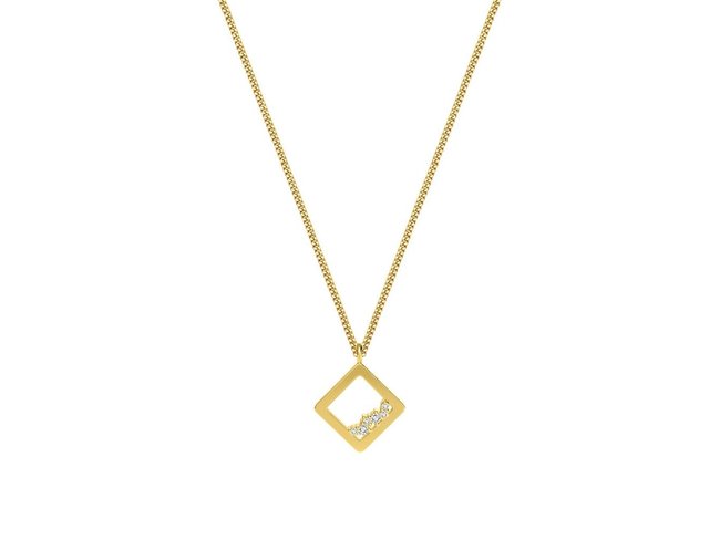 Diamanti Per Tutti | Collier | Plaqué Or | Diamants | M1712 DO Diamanti Per Tutti | Collier | Plaqué Or | Diamants | M1712 DO
