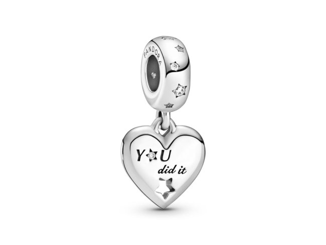 Pandora | Charm | Félicitations Coeur Etoile | 799323C01 Pandora | Charm | Félicitations Coeur Etoile | 799323C01