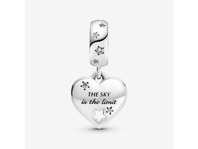 Pandora | Charm | Félicitations Coeur Etoile | 799323C01 Pandora | Charm | Félicitations Coeur Etoile | 799323C01