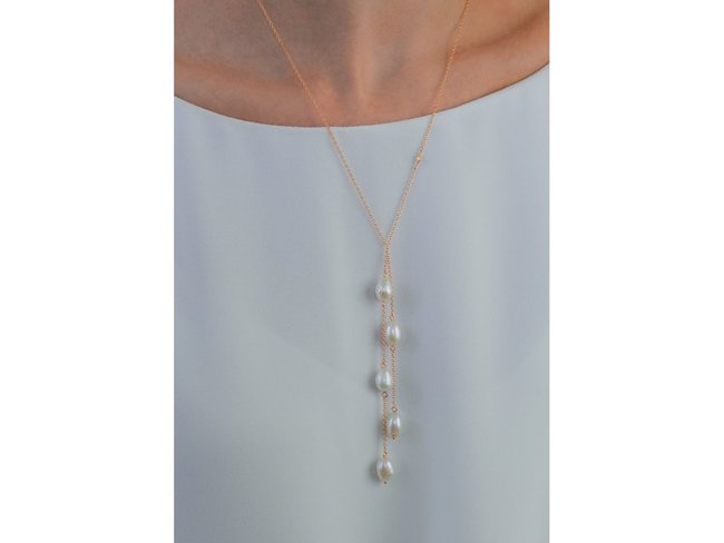 Diamanti Per Tutti | Collier | Plaqué Or | Perle | M1607 DO Diamanti Per Tutti | Collier | Plaqué Or | Perle | M1607 DO