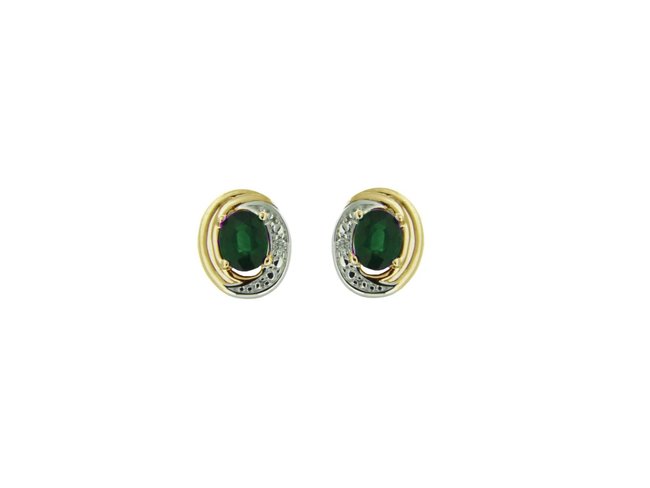 Loumya Gold | Boucles d'Oreilles | Or Jaune | Emeraude | 053889 Loumya Gold | Boucles d'Oreilles | Or Jaune | Emeraude | 053889