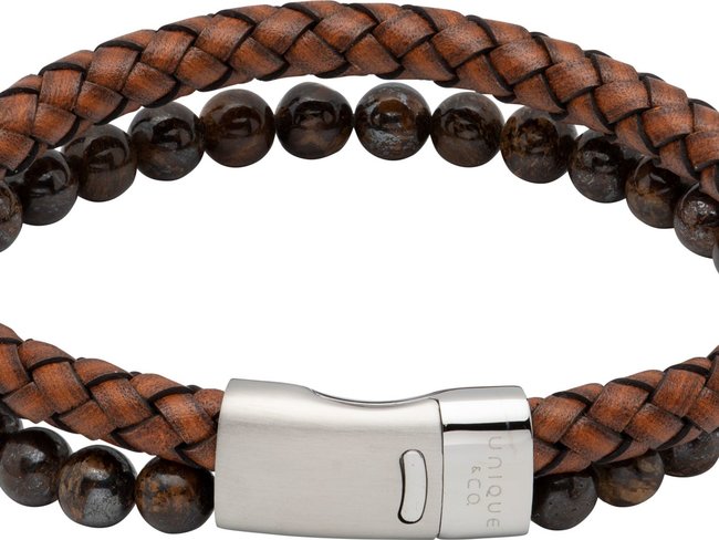 Unique Men | Bracelet | Cuir | Pierre Naturelle | B482ADB Unique Men | Bracelet | Cuir | Pierre Naturelle | B482ADB