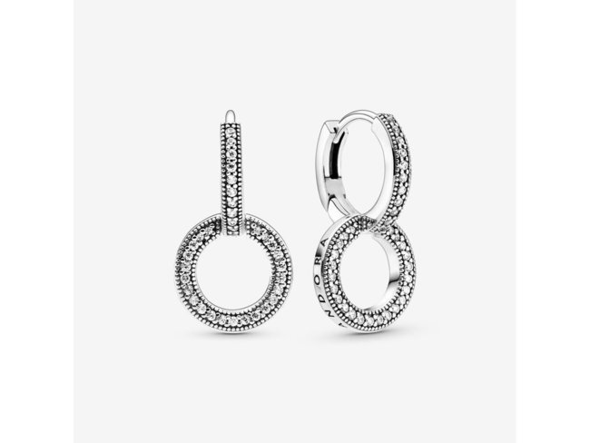 Pandora | Créoles | Doubles Scintillantes | 299052C01 Pandora | Créoles | Doubles Scintillantes | 299052C01