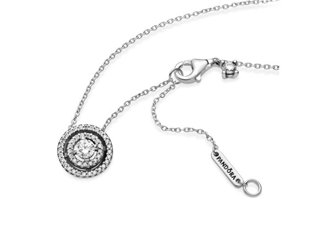 Pandora | Collier | Double Halo Etincelant | 399414C01 Pandora | Collier | Double Halo Etincelant | 399414C01