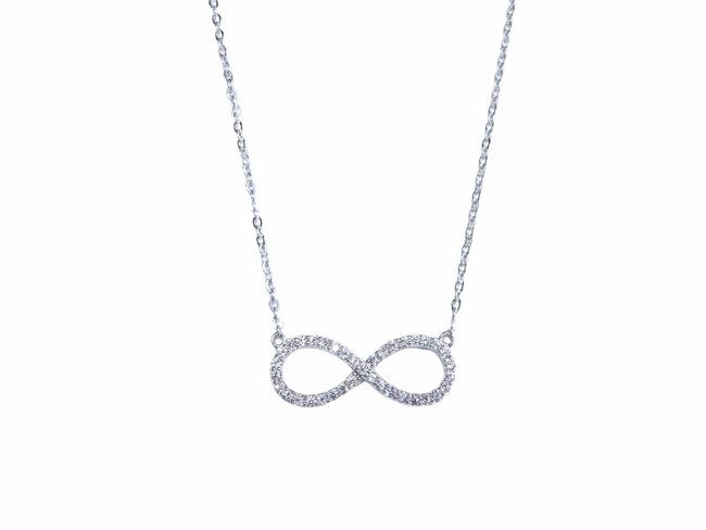 Loumya Silver | Collier | Argent | Oxyde de Zirconium | Infinity