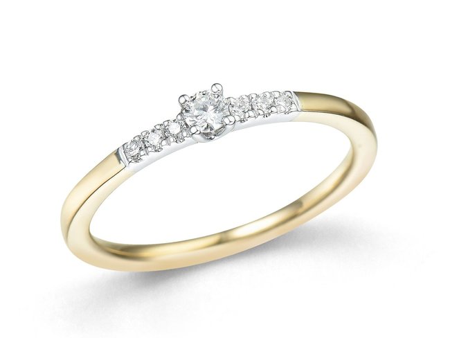 Emmilou 18K | Bague | Or Jaune | Bicolore | Diamants | R140 Emmilou 18K | Bague | Or Jaune | Bicolore | Diamants | R140