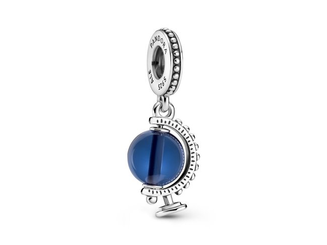 Pandora | Charm | Globe | Cristal Bleu Clair De Lune |799430