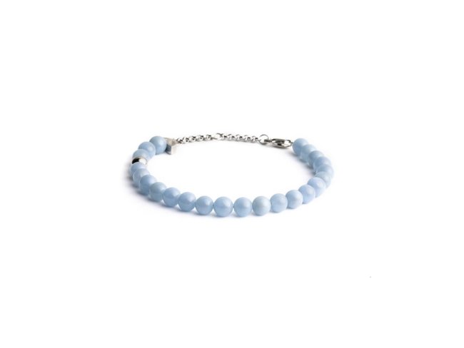 Didyma | Bracelet | Malia | Blue | 6 mm | Angélite | MA1