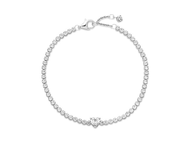Pandora | Bracelet | Rivière Cœur Scintillant | 590041C01 Pandora | Bracelet | Rivière Cœur Scintillant | 590041C01