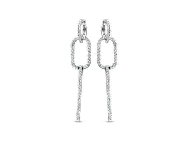 Naiomy Silver | Boucles d'Oreilles | Argent | Zirconium | N1Q56