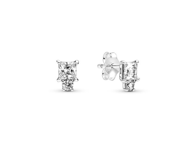 Pandora | Boucles d'Oreilles | Rondes & Carrées | 290036C01 Pandora | Boucles d'Oreilles | Rondes & Carrées | 290036C01