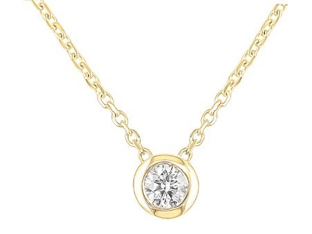 Loumya Gold 18K | Collier | Or Jaune | Diamant 0.15ct | A4829 G0.15