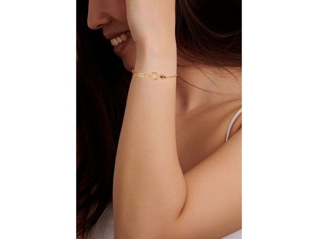 Diamanti Per Tutti | Bracelet | Plaqué Or | Diamants | Pyrope |M1995 DO