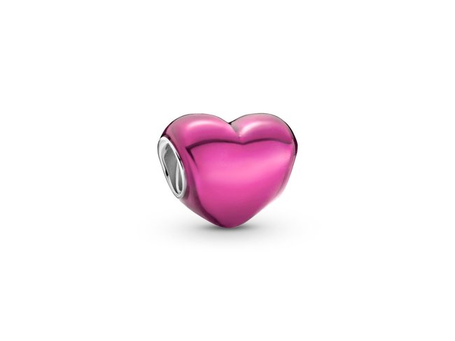 Pandora | Charm | Coeur Rose Métallique | 799291C03