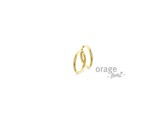 Orage | Boucles d'Oreilles | Acier Doré | T414