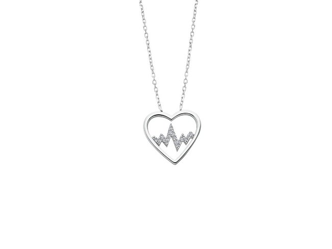 Lotus Silver | Collier | Argent | Coeur | LP3042-1/1 Lotus Silver | Collier | Argent | Coeur | LP3042-1/1