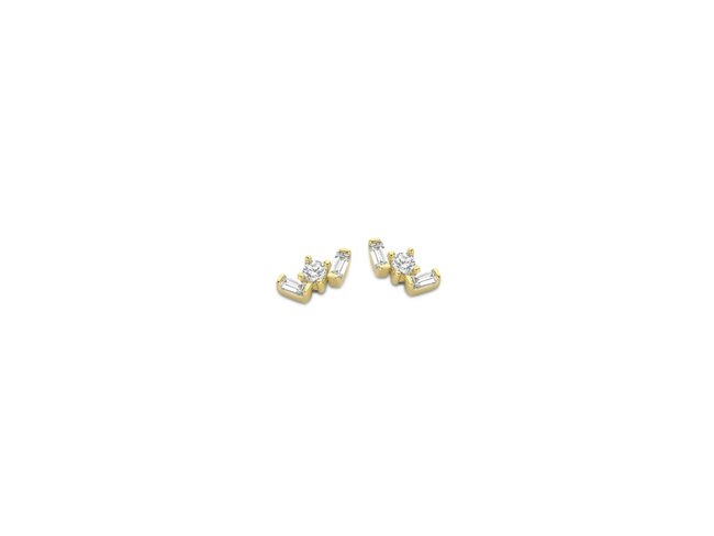 Naiomy Silver | Boucles d'Oreilles | Plaqué Or | Oxyde de Zirconium| B2M58