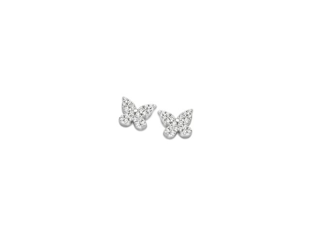 Naiomy Silver | Boucles d'Oreilles | Argent | Papillon |B2B53