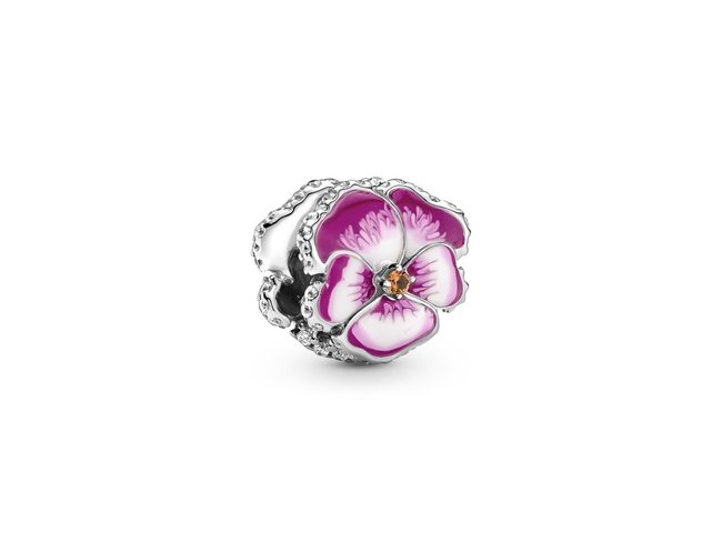 Pandora | Charm | Fleur de Pensée Rose | 790777C01