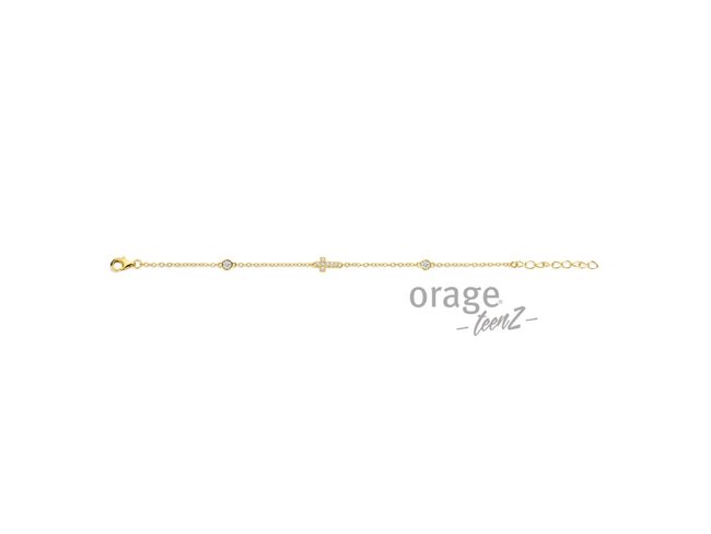 Orage Teenz | Bracelet | Plaqué Or | Oxyde de Zirconium | T504