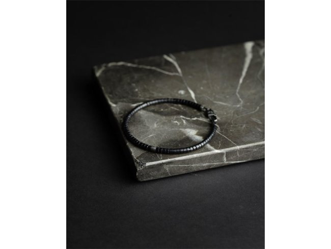 GEMINI | Bracelet | Shera | Mat Black | 4mm | N31