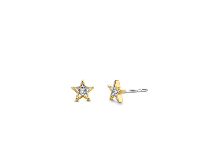 Ti Sento | Boucles D'Oreilles | Plaqué Or | Oxyde Zirconium Ti Sento | Boucles D'Oreilles | Plaqué Or | Oxyde Zirconium