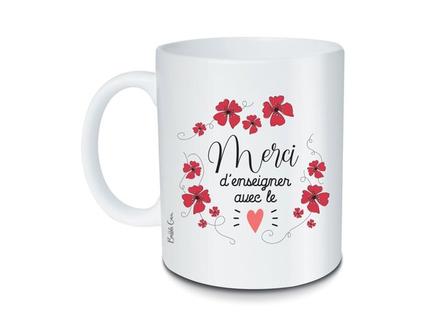 MUGS | Merci D'Enseigner Avec Le Coeur MUGS | Merci D'Enseigner Avec Le Coeur