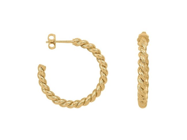 Saunier | Créoles | Plaqué Or | 28mm | 7039092 01 Saunier | Créoles | Plaqué Or | 28mm | 7039092 01