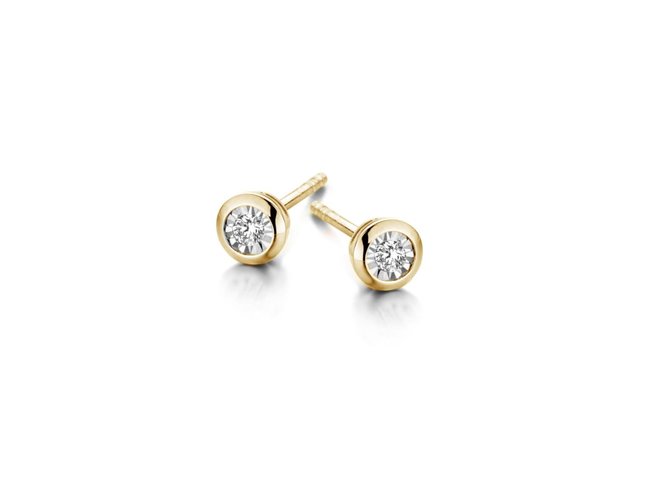 Loumya Gold 18K | Boucles d'Oreilles | Or Jaune |Diamants |B93P927/A