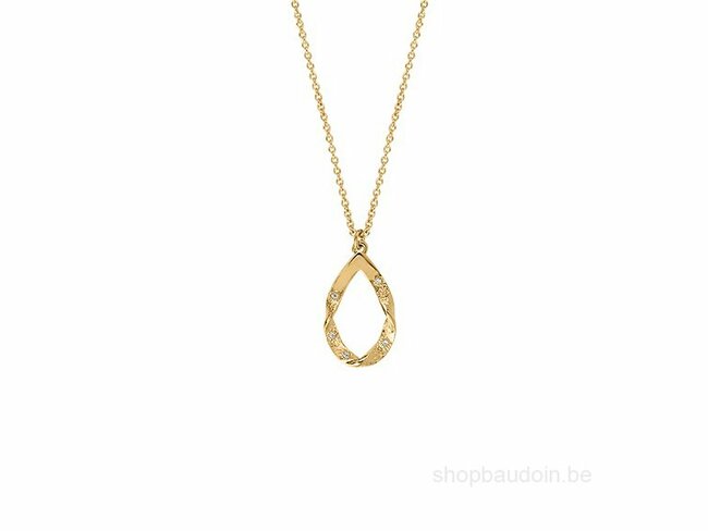 Saunier Arg. | Collier | Plaqué Or | Oxyde de Zirconium |7039366 Saunier Arg. | Collier | Plaqué Or | Oxyde de Zirconium |7039366