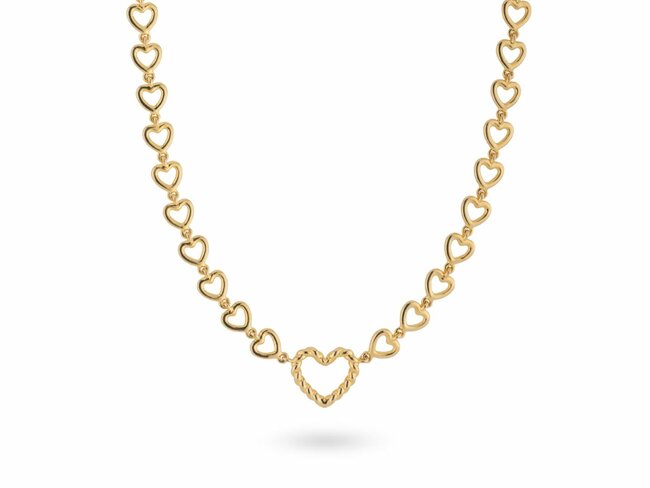 24 Kae | Collier | Plaqué Or | Coeurs | 32445Y 24 Kae | Collier | Plaqué Or | Coeurs | 32445Y