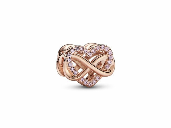 Pandora | Charm | Cœur Rose Infini Famille | 782246C01 Pandora | Charm | Cœur Rose Infini Famille | 782246C01