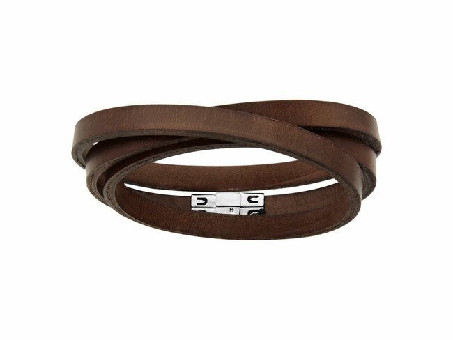Loumya Steel | Bracelet | Cuir | Noir | Lacet 3 Tours | 126449M Loumya Steel | Bracelet | Cuir | Noir | Lacet 3 Tours | 126449M