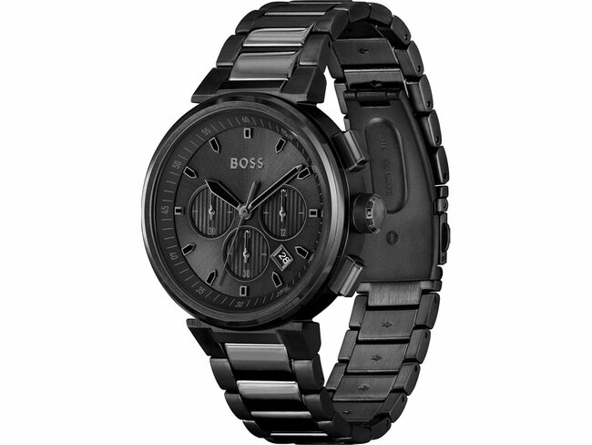Hugo / Boss | Homme | Quartz | Chrono | Boss | Acier Noir | 1514001 Hugo / Boss | Homme | Quartz | Chrono | Boss | Acier Noir | 1514001