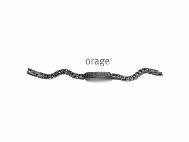Orage | Bracelet | Acier Noir | AT131
