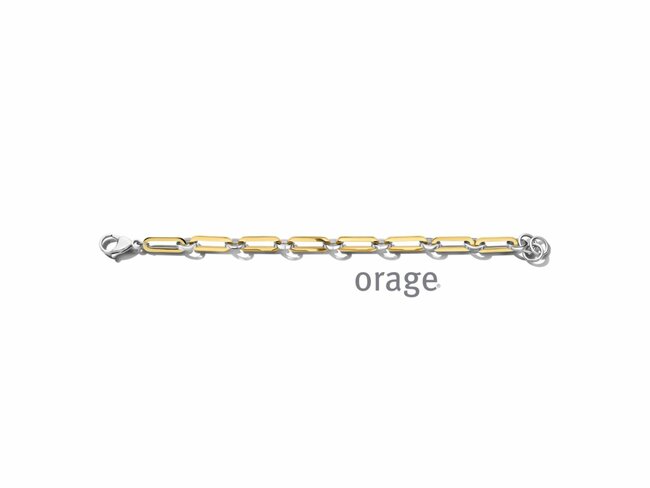 Orage | Bracelet | Acier Inoxydable | Bicolore | AT144