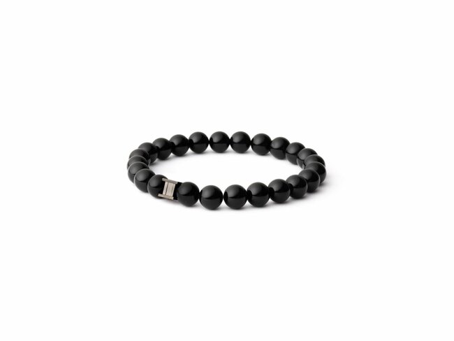 GEMINI | Bracelet | Deep Black Onyx | 8mm | D1 GEMINI | Bracelet | Deep Black Onyx | 8mm | D1