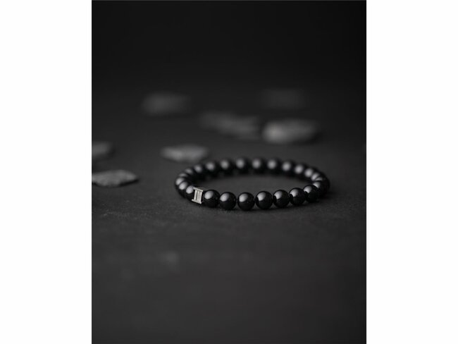 GEMINI | Bracelet | Deep Black Onyx | 8mm | D1 GEMINI | Bracelet | Deep Black Onyx | 8mm | D1