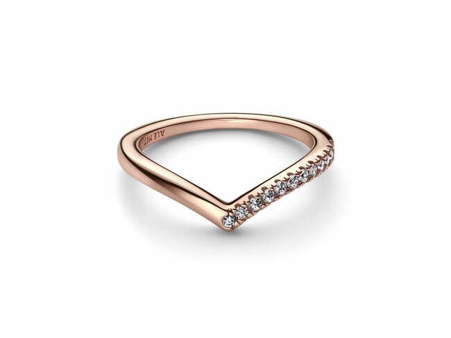 Pandora | Bague | Semi-Scintillante Vœu Pandora Timeless | Rosé | 182394C01