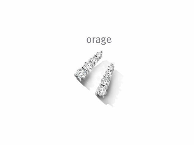 Orage | Boucles d'Oreilles | Argent | Oxyde De Zirconium | AT104