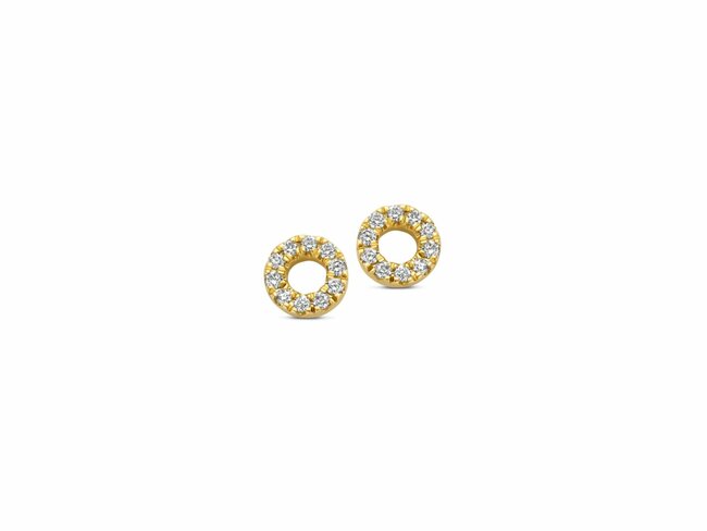 Loumya Gold 18K | Boucles d'Oreilles | Or Jaune | Diamants 0.060ct | 065046/A
