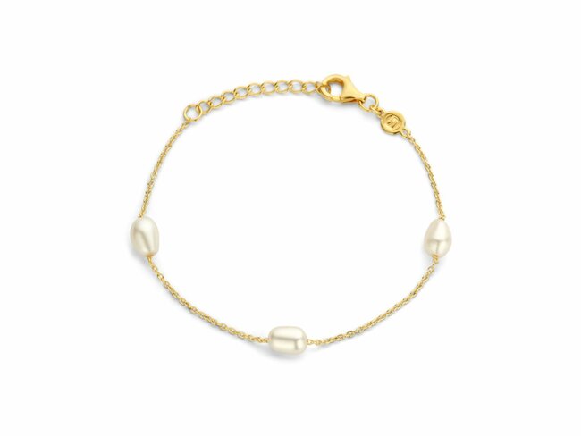 Naiomy Silver | Bracelet | PLaqué Or | Perles | N2R54