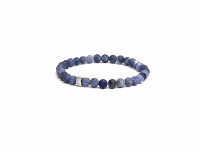 GEMINI | Bracelet | Mat Blue | Sodalite | 6mm | GSIX7 GEMINI | Bracelet | Mat Blue | Sodalite | 6mm | GSIX7