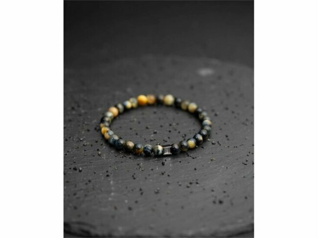 GEMINI | Bracelet | Lucky Tiger | Oeil de Tigre | 6mm | GSIX5