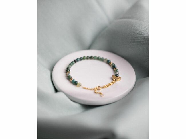 Didyma | Bracelet | Chania | Green | Agate | 4mm | CH6