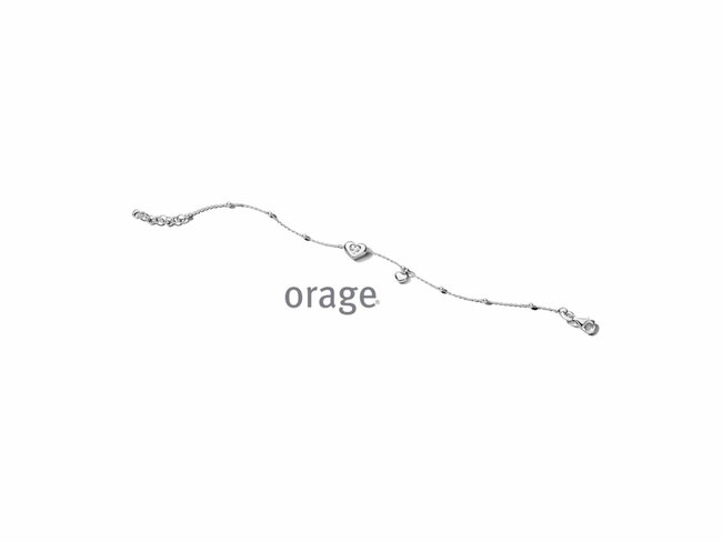 Orage | Bracelet | Argent | Oxyde De Zirconium | Coeur | AT290