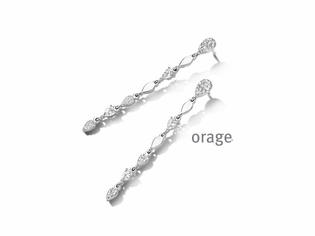 Orage | Boucles D'Oreilles | Argent | Oxyde De Zirconium | AT293