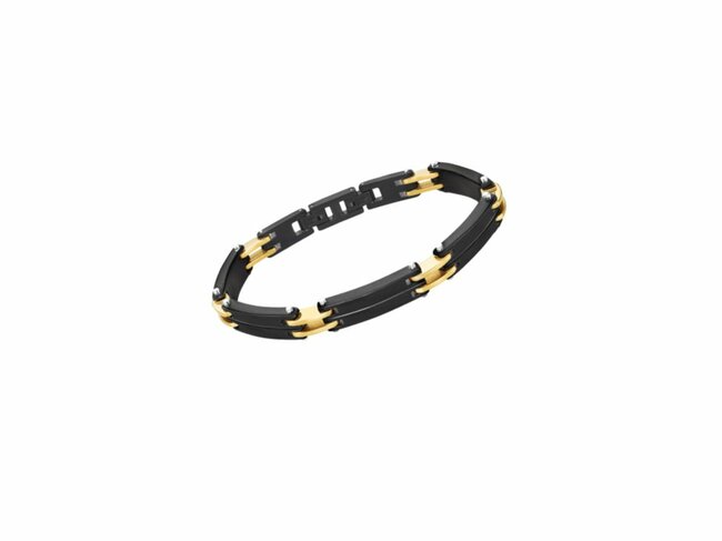 Lotus Style | Bracelet | Acier Doré Noir | LS2259/2/2