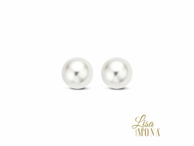 Lisa Mona 14K | Boucles d'Oreilles | Or Jaune | Perles Culture | ø 6.5mm | LM/G0012